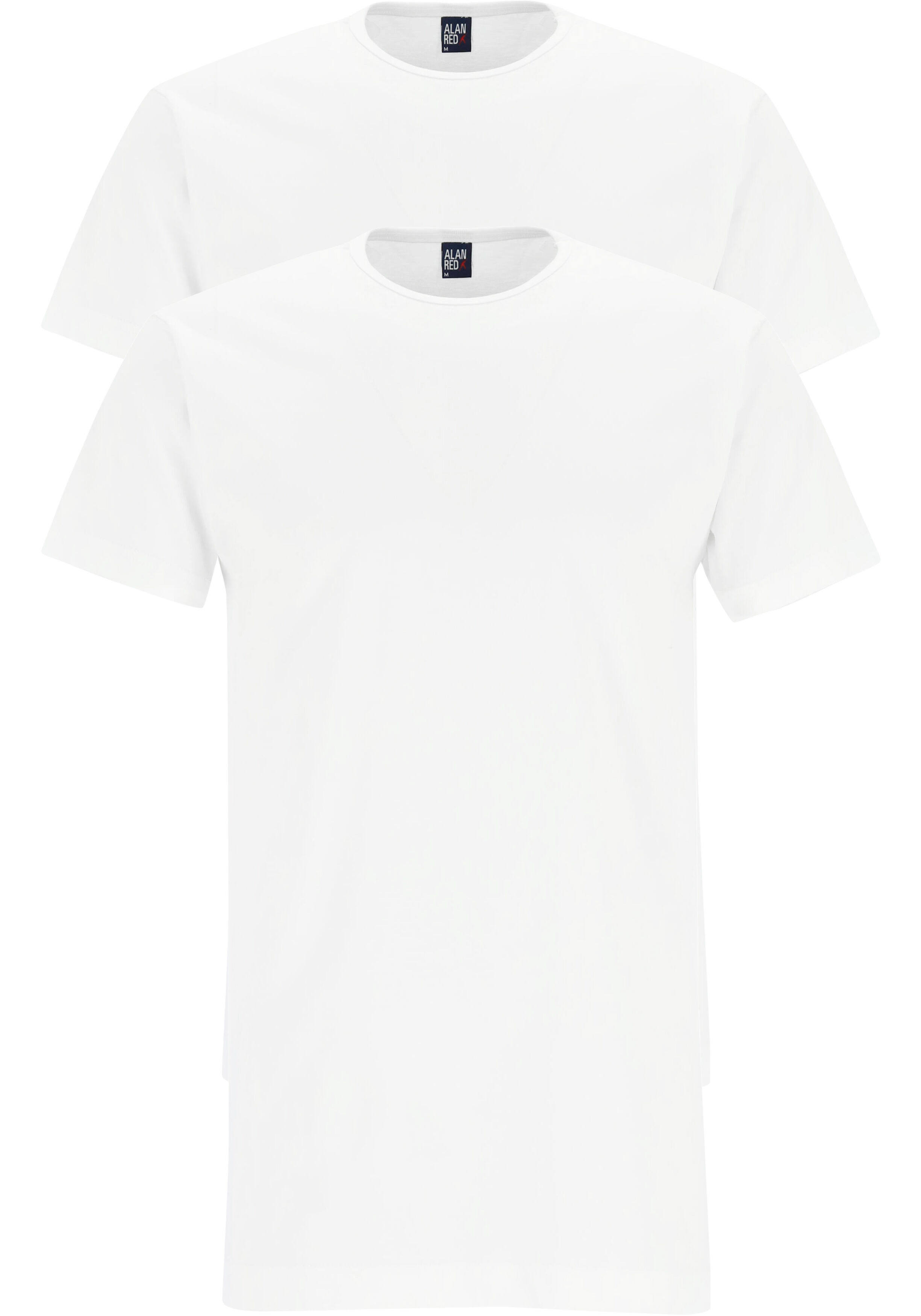 ALAN RED T-shirts Derby extra lang (2-pack), O-hals, wit